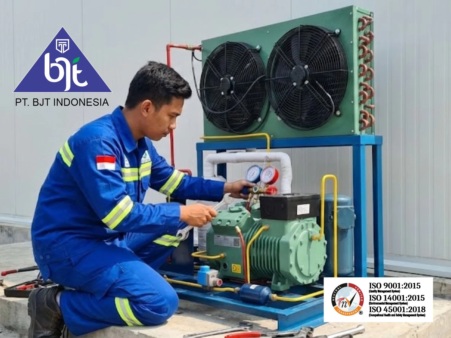 MESIN CONDENSING UNIT COLD STORAGE BJT